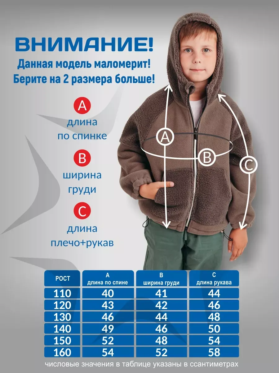 Куртка плюшевая серо-голубой Jeestyle