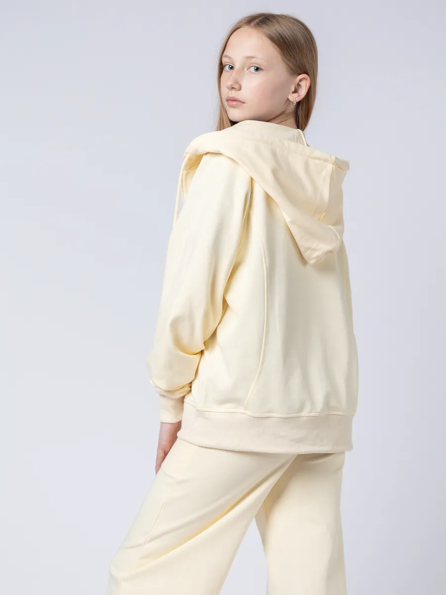 Костюм спортивный 391 бежевый; молочный Jeestyle