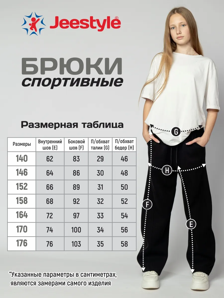 Брюки спортивные с начесом 912 черный Jeestyle