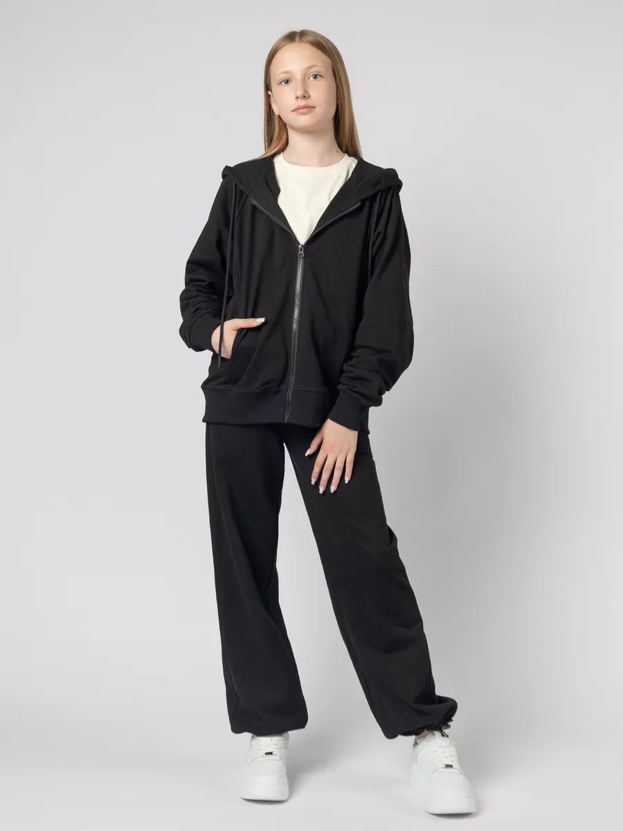 Костюм спортивный 391 черный Jeestyle