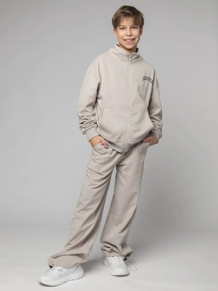 Костюм спортивный 392 серый Jeestyle